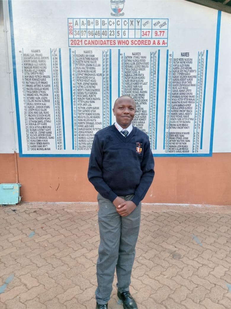 Leon Mungai from Kagumo National School